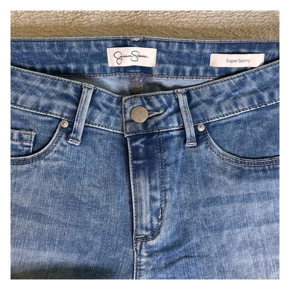 Jessica Simpson Super Skinny Jeans Size 28 Light Medium Wash - Picture 6 of 7